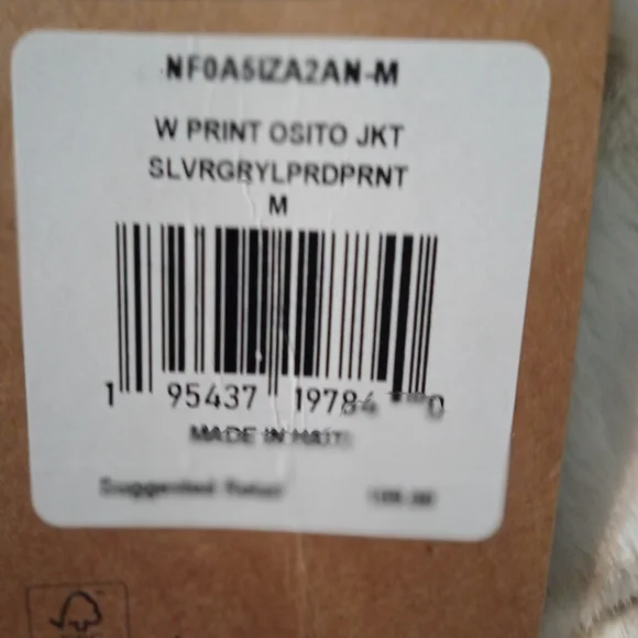 Women's leopard print North Face fleece zip up - Picture 2 of 4